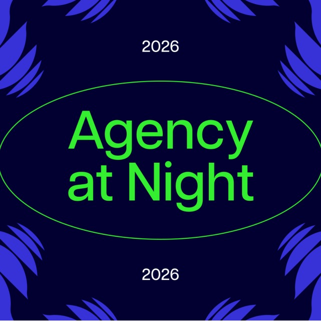 Agency at Night 2026 event title card