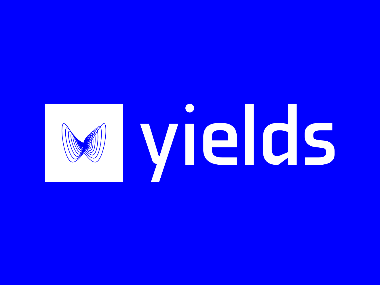 Yields horizontal logomark — butterfly mark and wordmark